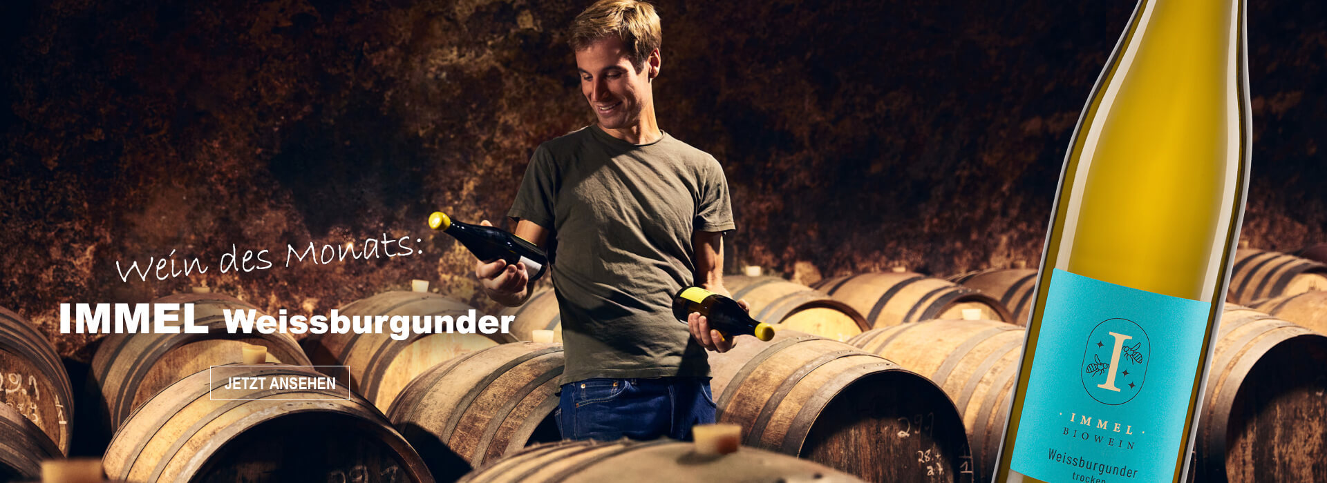 Unser Wein des Monats: Immel Weissburgunder Unser Wein des Monats: Immel Weissburgunder